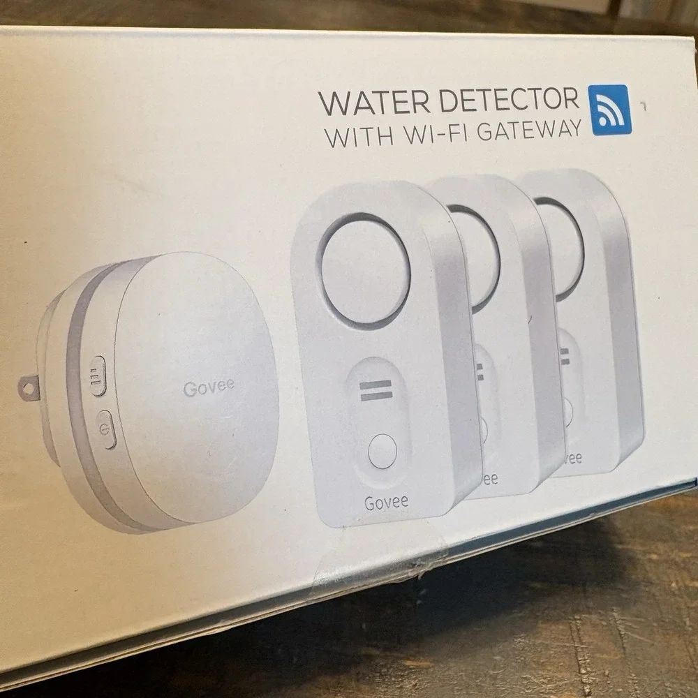 Govee WiFi Water Leak Detector 3 Pack Alarm & Gateway H5054 New